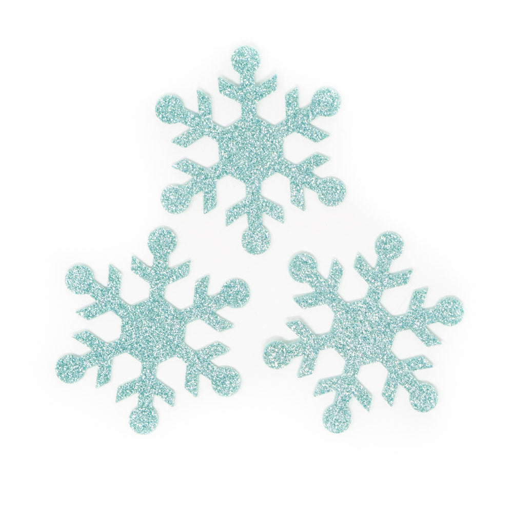 Iron-on Glitter Snowflakes – Rose Mille