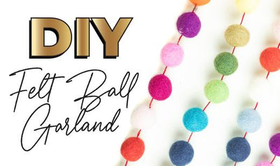 Felt Ball Garland DIY