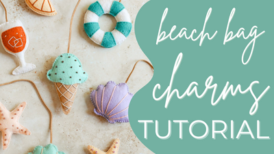 Felt Beach Bag Charms Tutorial