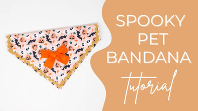 Halloween Pet Bandana Tutorial