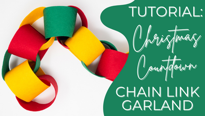 Countdown to Christmas: Make Your Own Felt Chain Link Garland!