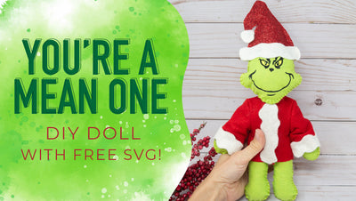 You're A Mean One Holiday Felt Doll