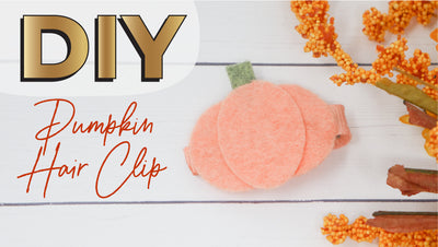 DIY Pumpkin Felt Hair Clip