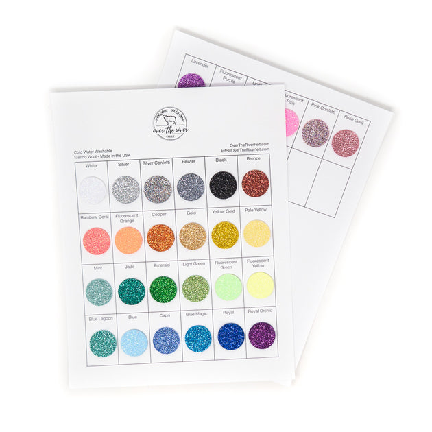 Color Cards – Over The River Felt
